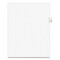 Avery 11 in.x 8.5 in. 10-Tab Avery Style 58 Preprinted Legal Exhibit Side Tab Index Dividers - White (25/Pack)